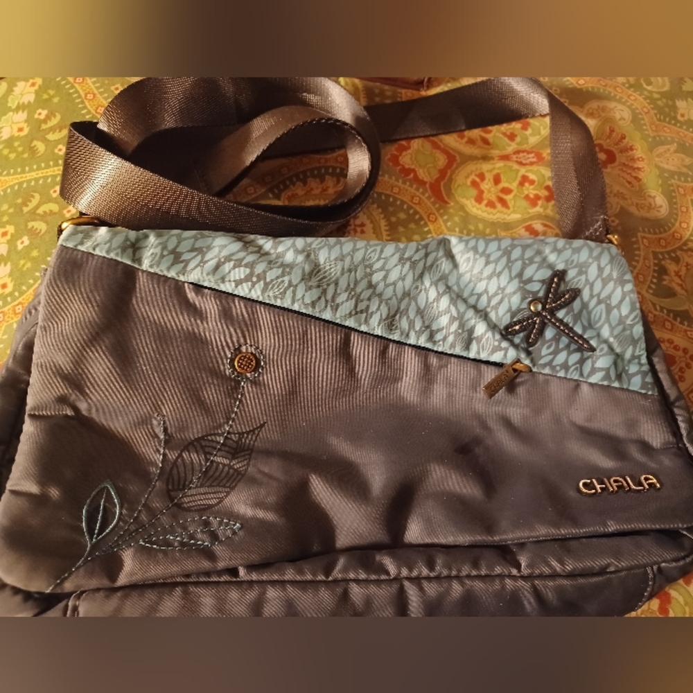 Chala gray green handbag shoulder bag purse